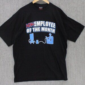 Vintage Hoss Tee Shirt Mens XL Black Short Sleeve Funny Graphic Gamers USA Y2k